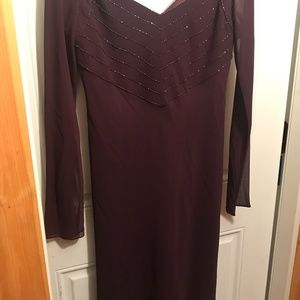 EVAN-PICONE ladies purple party dress